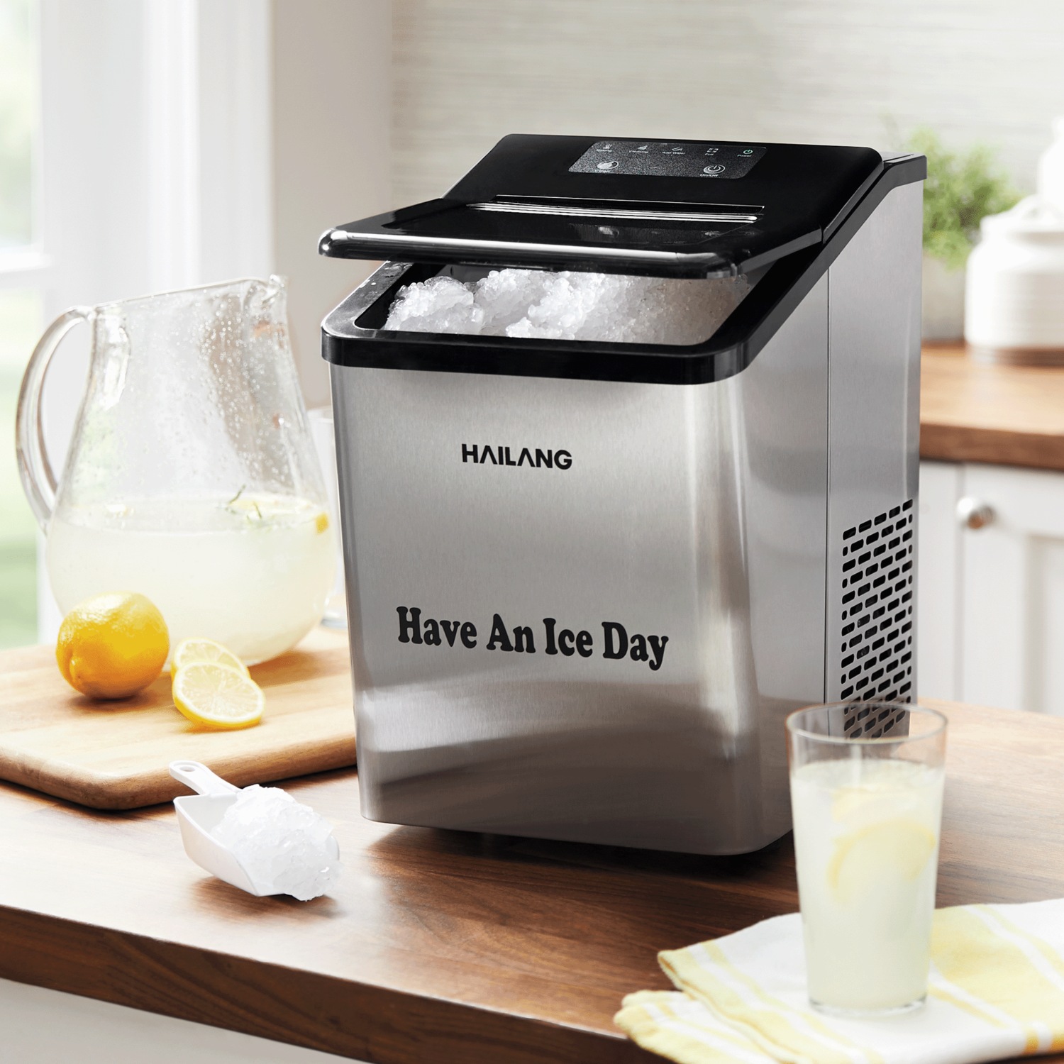 Personalized 34-lb. Countertop Nugget Ice Maker | Seventh Avenue