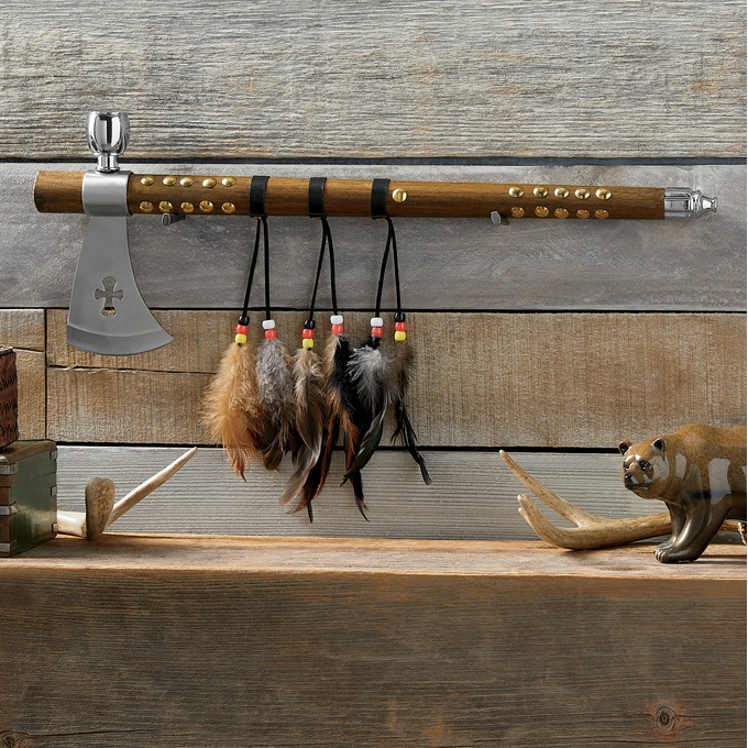 Decorative Peace Pipe Tomahawk, , large