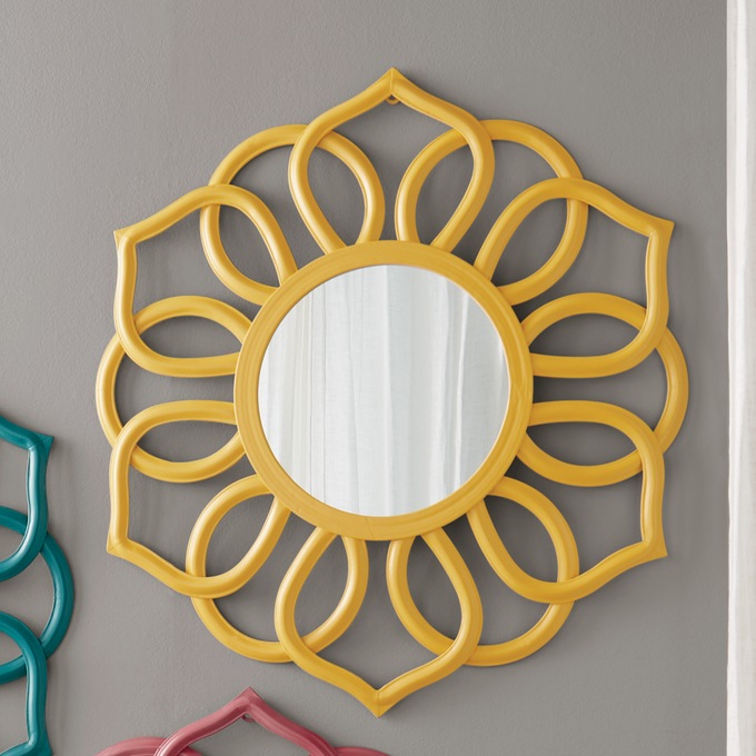 Brights Floral Wall Mirror, , large