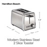 Hamilton Beach Modern Chrome 2-Slice Toaster, Stainless Steel, large