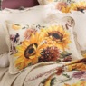 Maren Sunflower Scalloped Quilted Standard Sham, , large