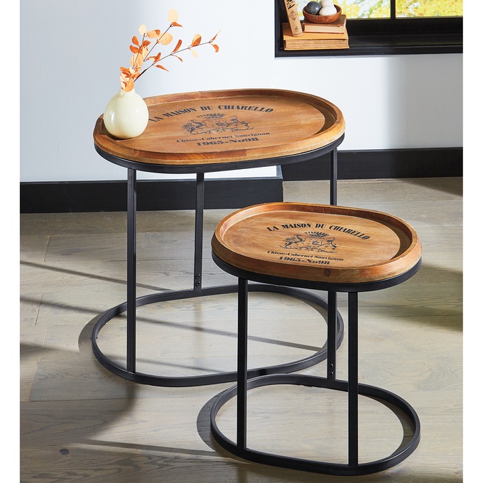 Set Of 2 Chateau Nesting Tables, , large