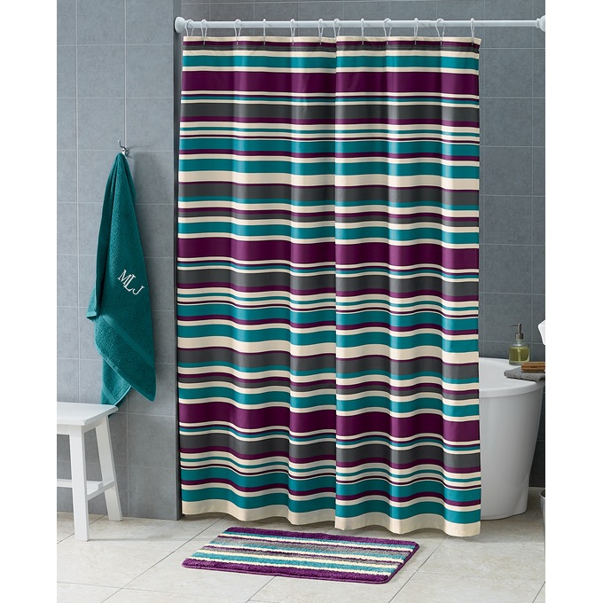 2-Piece Serene Stripe Bath Set, , large