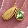 Personalized Name/Birthstone Teardrop Pendant, , large