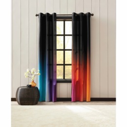 Black Ombr&eacute; Panel Pair, , large