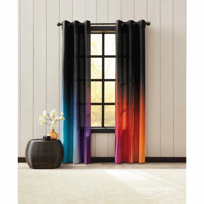 Black Ombré Panel Pair, , large
