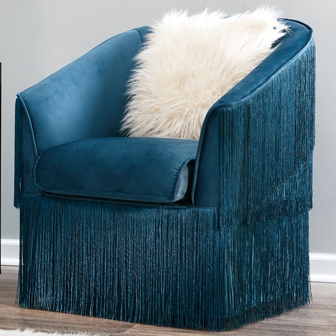 Fringe Barrel Chair, , large