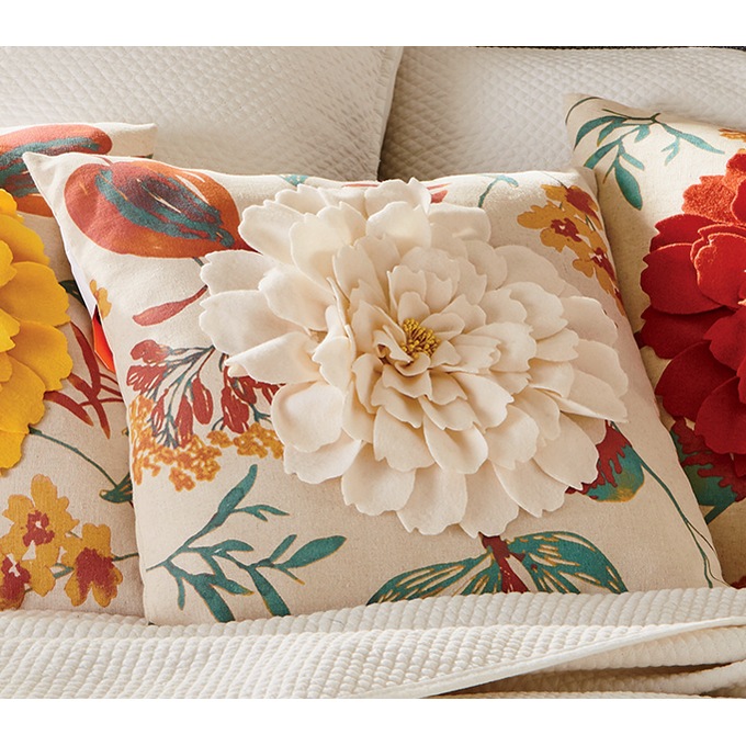 Zinnia Pillow Cover, , large