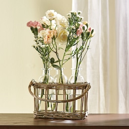 4-Piece Bud Vase Basket Set, , large
