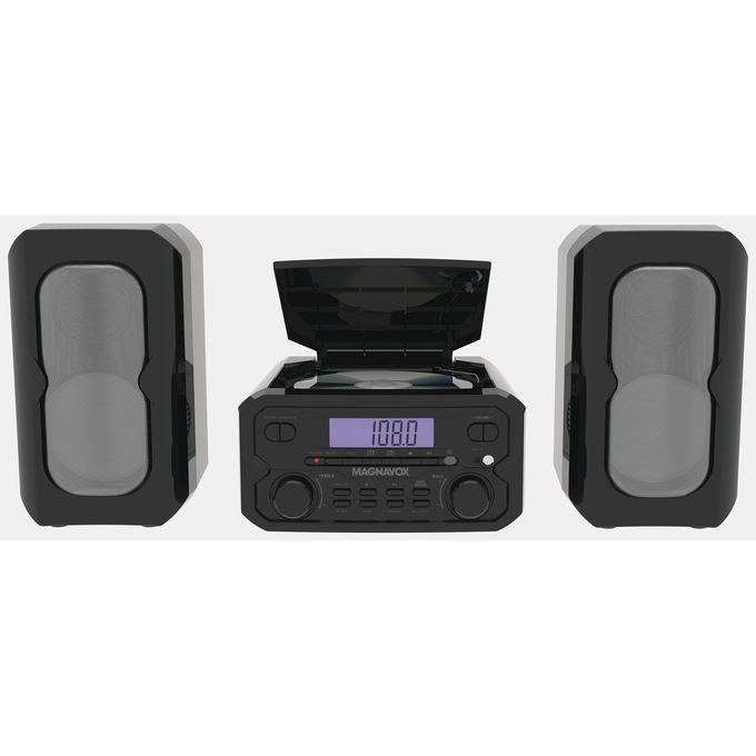 Magnavox 3-Piece CD Shelf System, Black, large