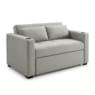 Convertible Loveseat with USB and Cupholders, Gray, large