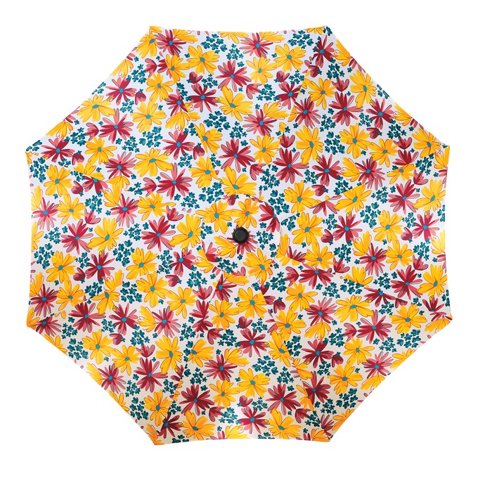 9' Market Umbrella, Multi Daisies, large