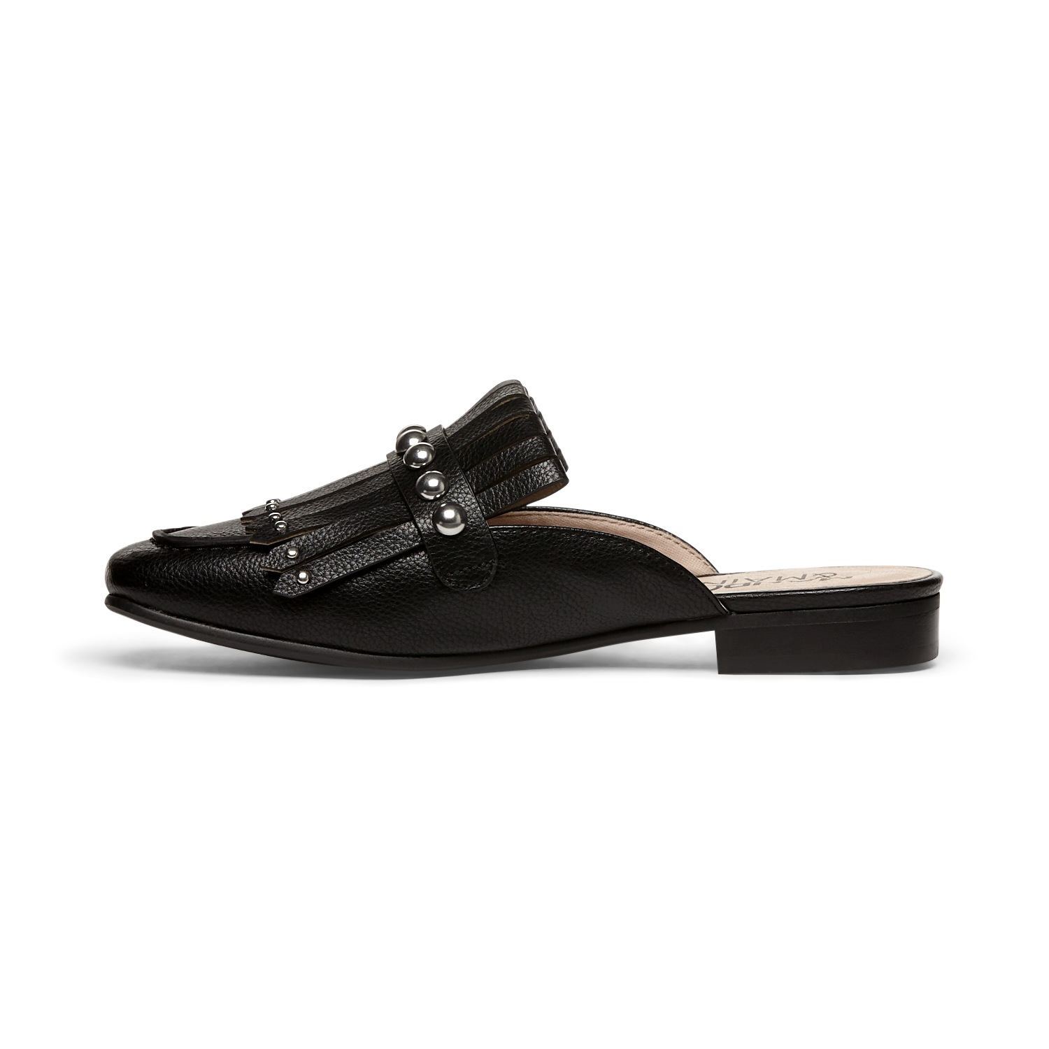 Monroe and Main Studded Kiltie Mule Seventh Avenue