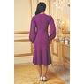 Casey Women's Sweater Dress with Ballooh Sleeves, Grape, large