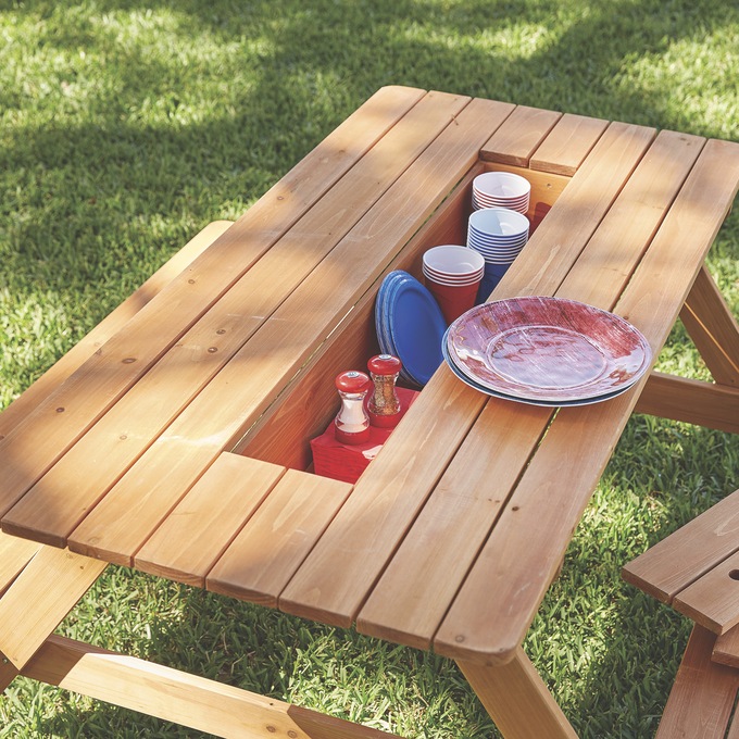 Picnic Table With Storage Seventh Avenue