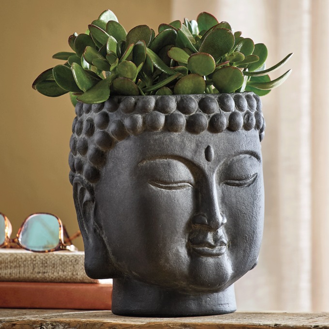 Buddha Head Planter, , large