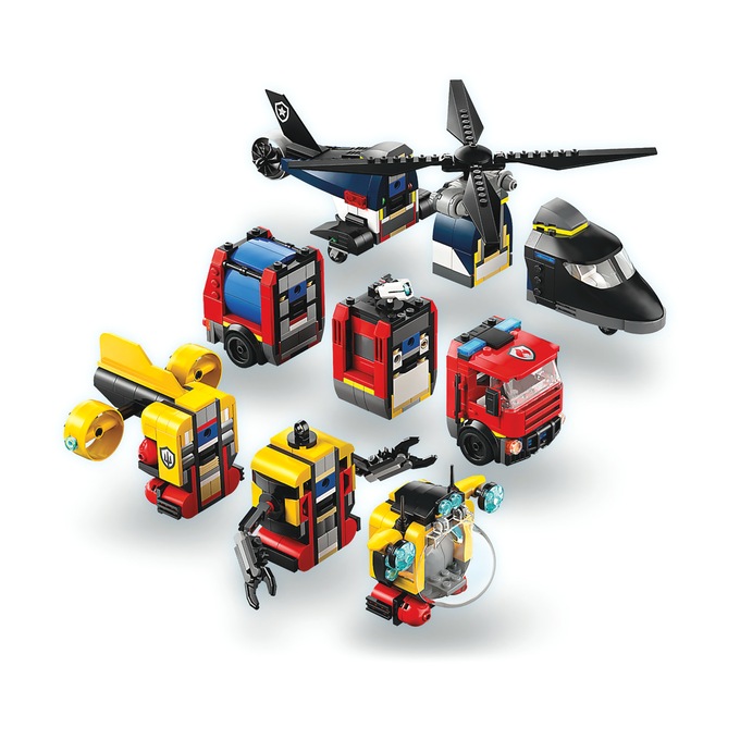LEGO City Helicopter, Fire Truck & Submarine Remix, , large