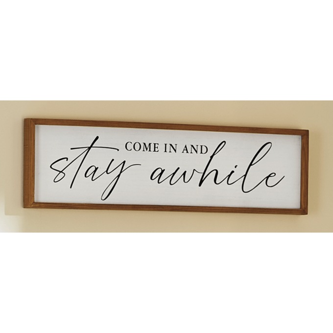 Come in and Stay Awhile Wall Plaque, , large