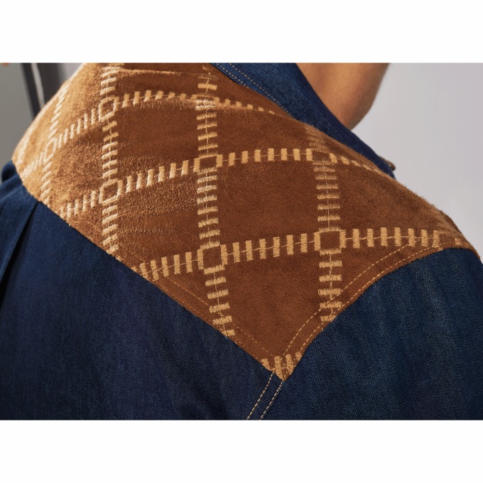 Stacy Adams Denim Pant Set, , large