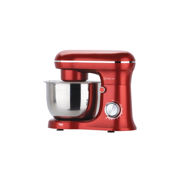 Culinary Chef 8-Speed Stand Mixer, Red, large