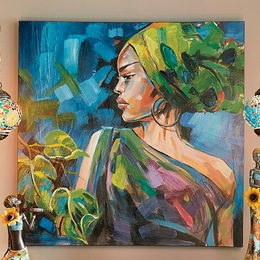 Yshina African Lady Canvas, , large