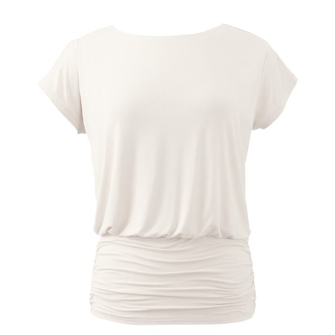 Bateau Neck Ruched Top, , large