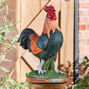 Rooster Farm Animal Statue, , large