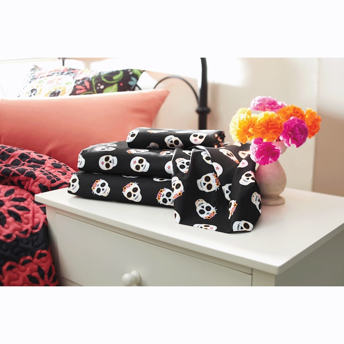 Day of the Dead Microfiber Sheet Set, , large