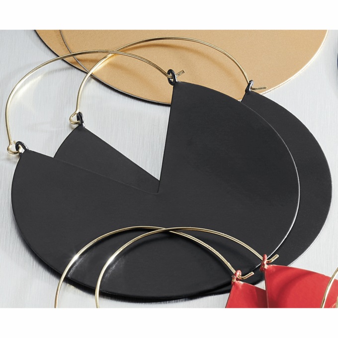 Color Fan Earrings, , large