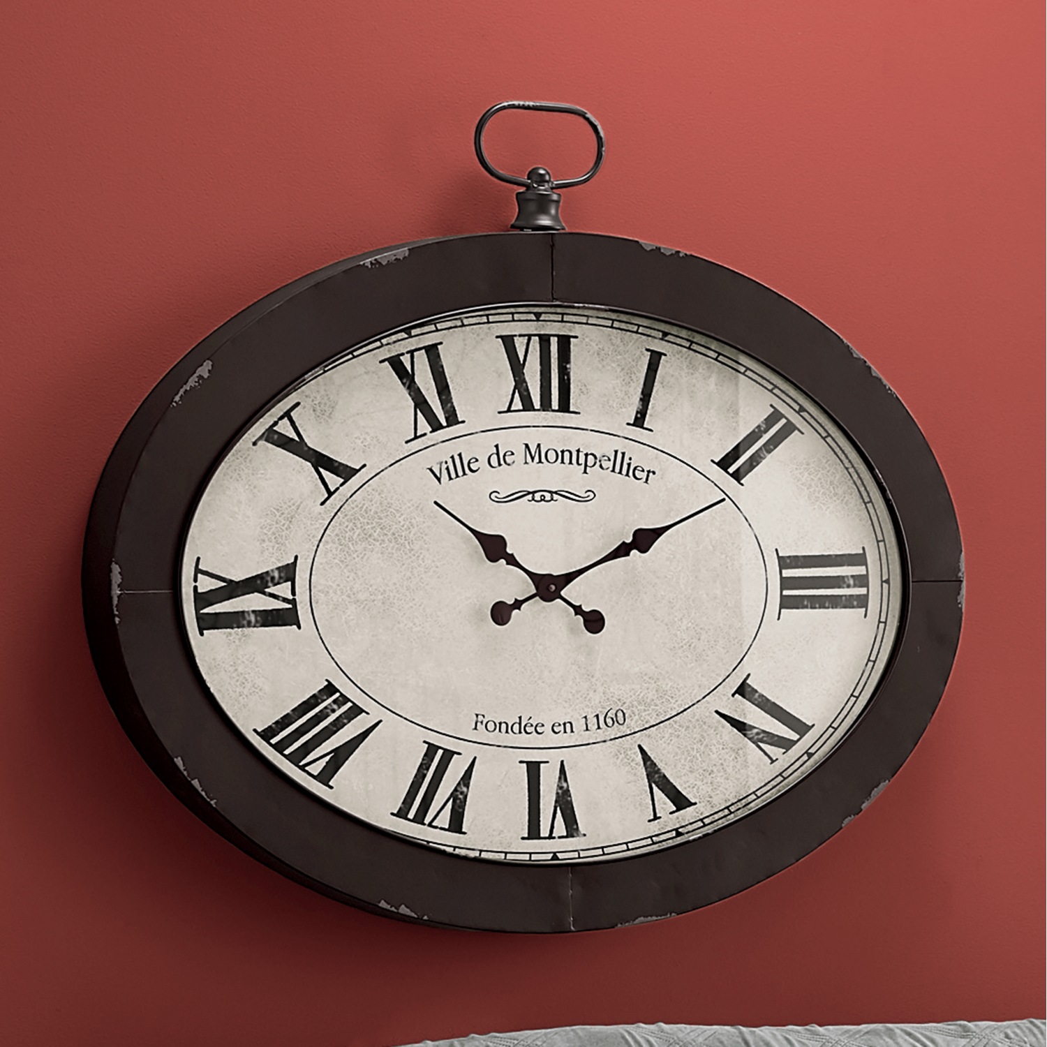 Oval Wall Clock Seventh Avenue