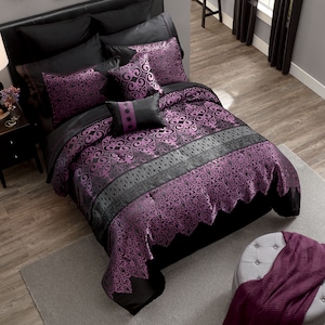 Kismet Woven Jacquard 10-Piece Bed Set, , large