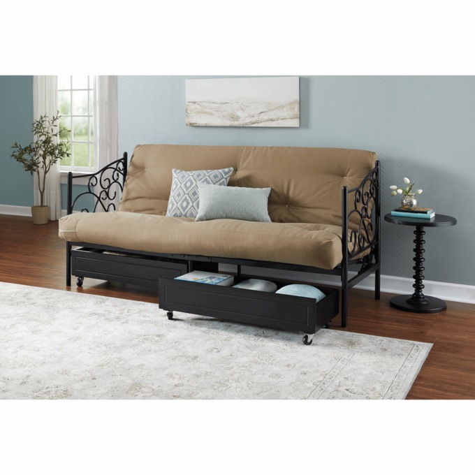 Scroll Storage Futon Frame, , large