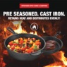 Granitestone Pre-Seasoned Cast Iron 2-in-1 Cooker, , large