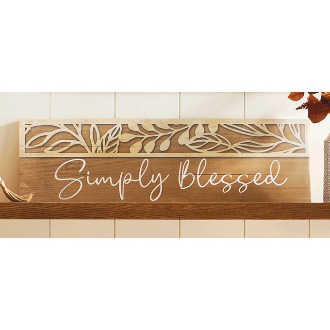 Simply Blessed Wall Plaque, , large