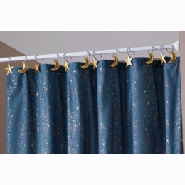 Set of 12 Celestial Shower Curtain Hooks, , large