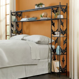 Laney Leaf Queen Storage Headboard, , large