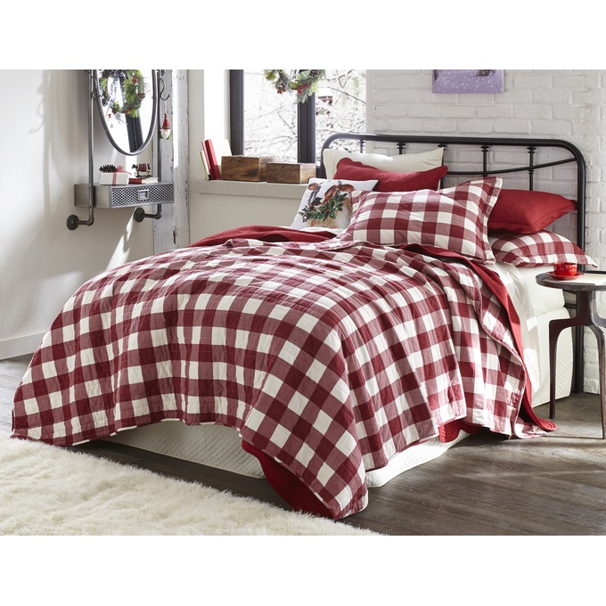 Buffalo Check Quilt And Sham Seventh Avenue