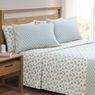 Turnstyle Microfiber Sheet Set, Leafy Diamond, large