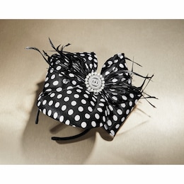 Whittall &amp; Shon Rubina Polka Dot Fascinator, , large