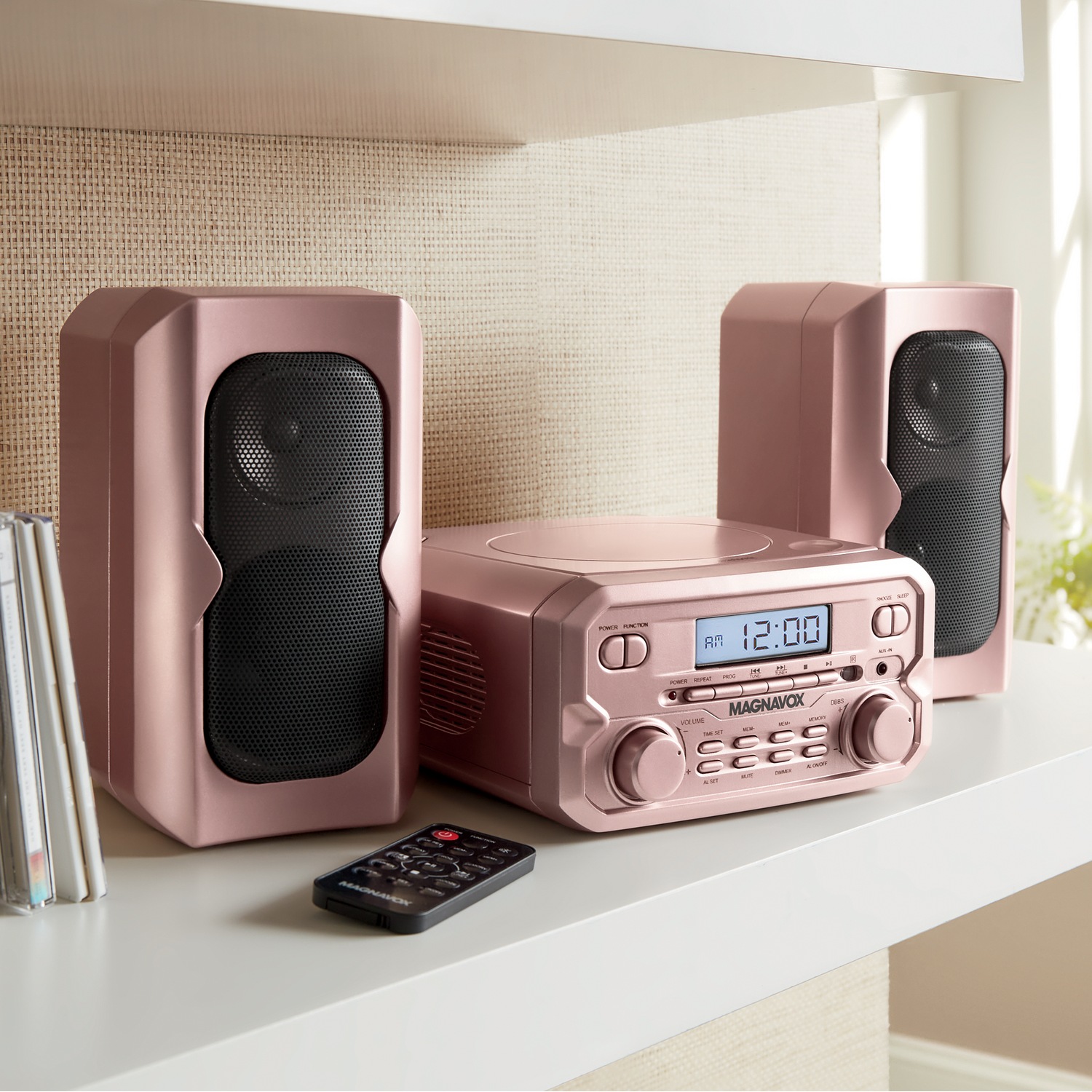Magnavox 3-Piece Shelf System with CD, Bluetooth & FM Radio