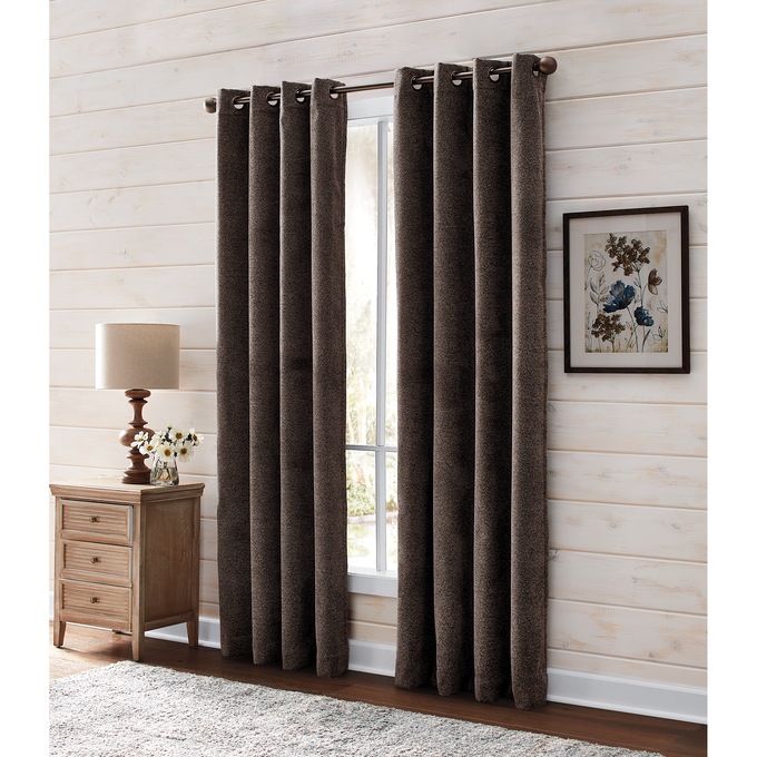Blackout Chenille Jacquard Panel, , large