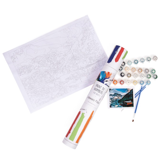 Adult Advanced Paint-by-Numbers Kit, , large