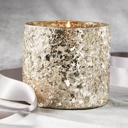 Gold Mercury Glass Votive Holder, , large