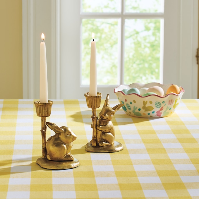 Bunny Taper Candleholder, , large