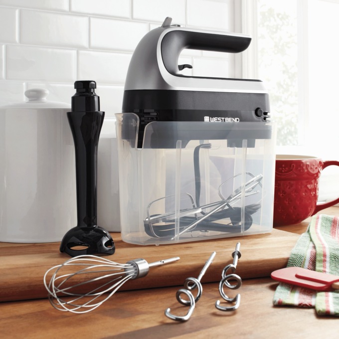 West Bend 6-Speed 2-in-1 Hand Mixer PlusTM Prep Set, , large