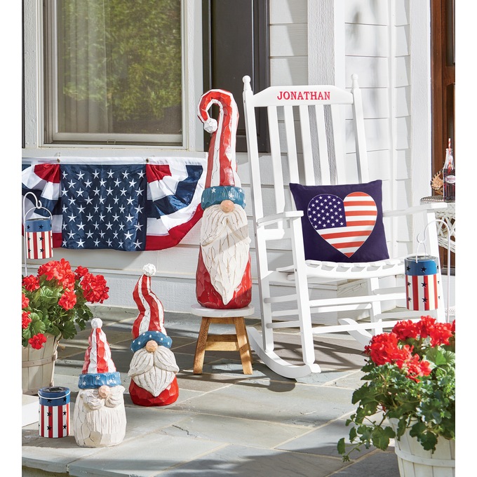 Set of 3 Americana Gnomes, , large