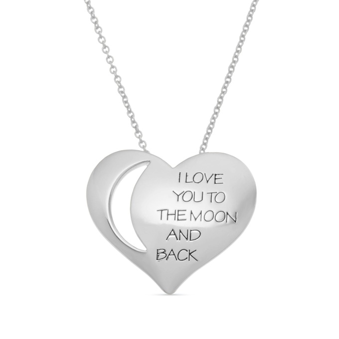 Moon/Heart Pendant, , large