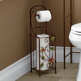 Harvest Butterfly Toilet Paper Holder, , large