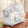 2-Tier Dish Rack, White, large