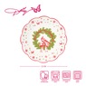 Dolly Parton Holiday Toile 13-Inch Serving Platter, , large